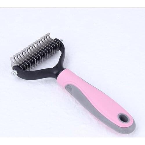 Trim comb dog Cats Fur Trimming Dematting Deshedding Brush Blade Tools For Matted Long Hair Curly