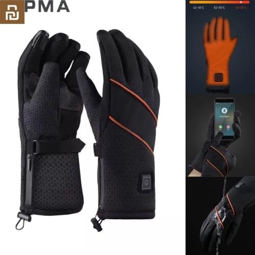 NEW PMA Thermal Electric battery Heated Gloves Winter Skiing Motorcycle Gloves Unisex Black Hands Warmer Touchscreen For Outdoor