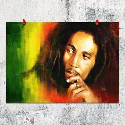Canvas Print Bob Marley Poster Decorative Singer Picture Modern Wall Art Paintings Home Decor No Frame
