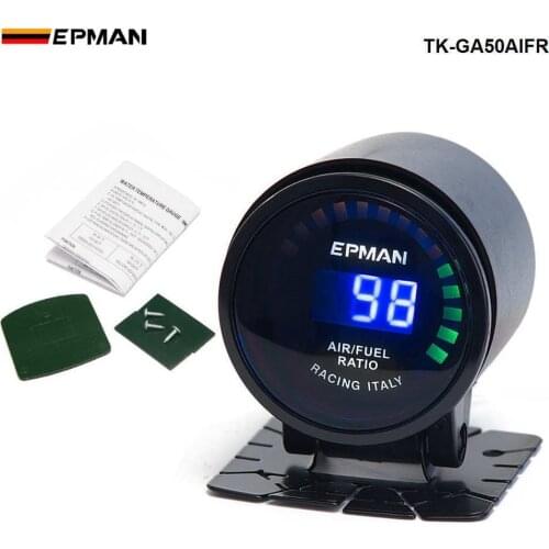 EPMAN Sport racing 52 mm Smoked LED Digital Air Fuel Ratio AFR Gauge For Mustang GT V8 05-10 TK-GA50AIFR