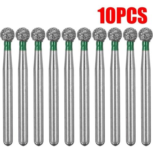 Medium FG 1.6mm Round Head Dental Diamond Burs Drills High Speed Handpiece Polishing Tools for Teeth Whitening