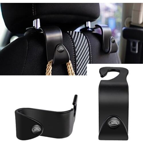 2Pcs Universal Car Seat Back Hooks Auto Interior Accessories For Land Rover Defender Freelander Range Discovery Rover Evoque