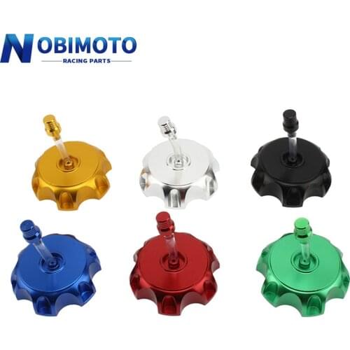 Universal Motorcycle Aluminum Gas Fuel Gas Fuel Tank Cap Breather Vent Replacement Lid For 90 110 125CC Dirt Bike Pit Pro ATV