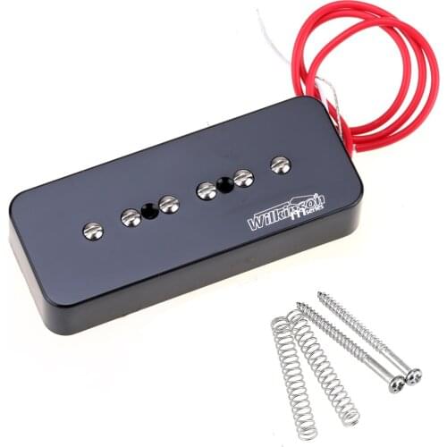 Wilkinson Low Gauss Iconic Sound Ceramic P90 Soapbar Single Coil Neck Pickup for SG/LP Electric Guitar, Black