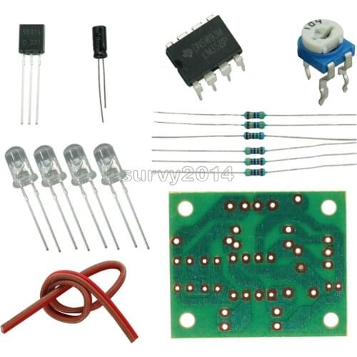 LM358 Breathing Light Parts Electronic DIY Fun Making KIT Blue Flashing Lamp Electronic Production Suite