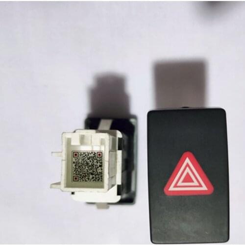 1PCS Car Double Flash Light Lamp Switch Hazard Warning Emergency Switch Button For Golf 6 2010-2012