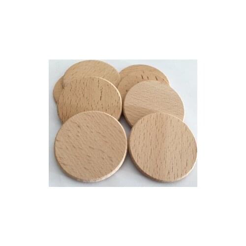 10pcs 25mm Wood Blank Rounds Circles Unfinished Wood Slices Cutouts for DIY Crafts Making Painting and Wedding Decorations