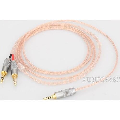 2.5mm TRRS Balanced 8 core Litz braid Headphone Upgrade Cable for MDR-Z7 Z7M2 MDR-Z1R D600 D7100