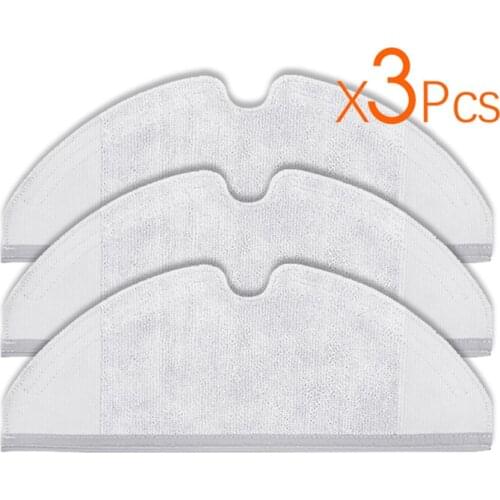 3Pcs Suitable for Xiaomi Roborock Robot S50 S51 Vacuum Cleaner Spare Parts Kits Mop Cloths Generation 2 Dry Wet Mopping Cleaning