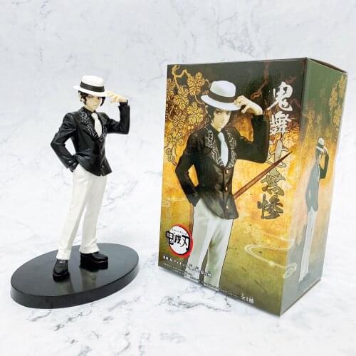 Demon Slayer Kibutsuji Muzan Anime Figure PVC Toys 17cm Kimetsu no Yaiba Action Doll Figma Collector Model Doll Nezuko Xmas Gift