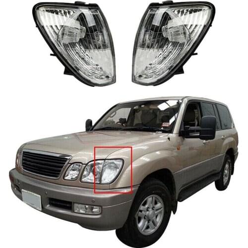 Car Front Corner Light Front Side Corner Light Turn Signal Lamp Clear Corner Lights Car Parts for Lexus LX470 1998-2007