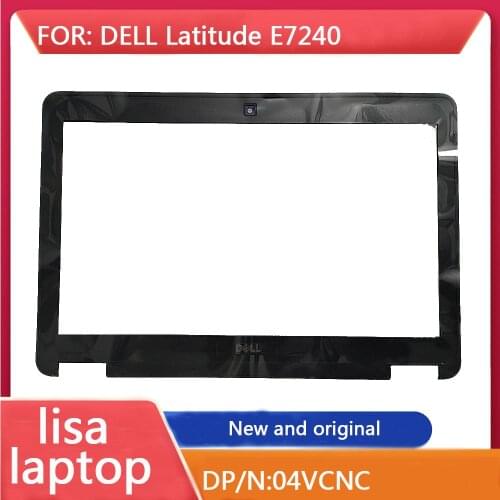 For Dell Latitude E7240 12.5" LCD Front Trim Cover Webcam Bezel 4VCNC 04VCNC Laptop LCD Front Bezel Screen Frame CASE NEW