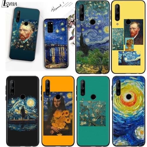 Van Gogh painting Art for Honor 30S 30i 30 View V 20 Pro 5G 20S 20E 10X 10 10i 9N 9C 9S 9X Lite Black Phone Case