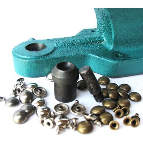 Mushroom Round Rivet Mold Press Machine Button Fastener Dies DIY Hand Pressure Pressing Clamp Machine Tool
