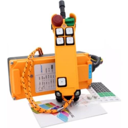 HS-4S 4 Channel 1 Speed Hoist Crane Truck Radio Remote Control Push Button Switch System with E-Stop