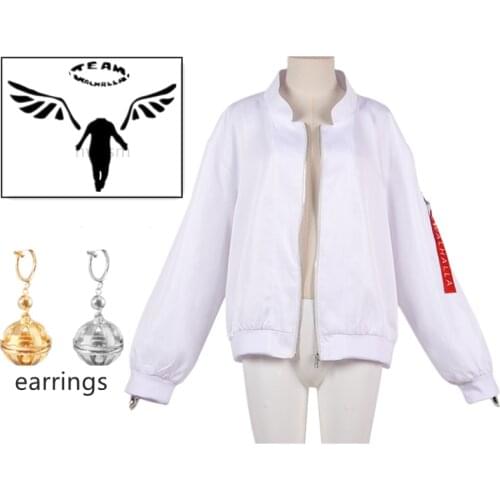 Tokyo Revengers Hanemiya Kazutor Cosplay Costumes White Coat Baseball Uniform Golden Black Wig Mikey Draken Halloween Costume