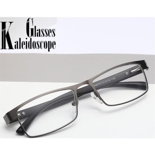 Square Business Reading Glasses Men Women High Quality Metal Optical Hyperopia Reader Presbyopic Glasses +1.0 1.5 2.0 2.5 3.0