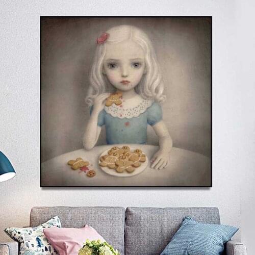 Wall Art Canvas Mark Ryden Childish Strange Dark World Posters Prints Painting Oil Wall Pictures Living Room Home Decor Artwork