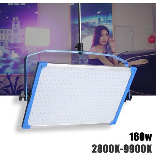 NiceFoto TC-768 160W RGB LED panel light Dimmable 2800K-9900K Photography lights Studio Photo Lamps Video light