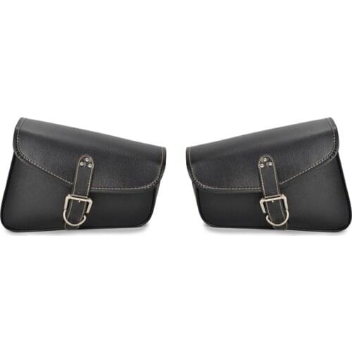 New Saddlebags for Motorcycle Bag Cruiser Tool Bag Fork Barrel Shape Handlebar Front Fork Bag Black Pannier saddle bags Tools