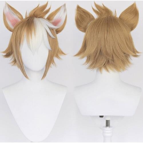 Genshin Impact- Gorou Cosplay Wig Heat Resistant Synthetic Hair Carnival Halloween Party Props