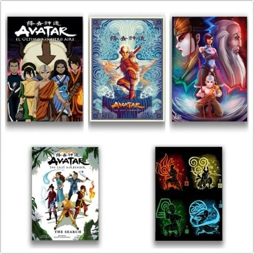 Avatar The Last Airbender Posters Wall Stickers White Coated Paper Home Decoration High Definition Room Decoration