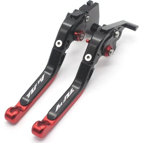 Fits For YAMAHA YZF R1 2009 2010 2011 2012 2013 2014 Motorcycle Adjustable Folding Extendable Brake Clutch Levers logo YZF R1Gol