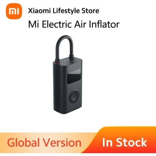 Xiaomi Mi Portable Air Pump Electric Inflator Pump Digital Compressor Tire Pressure Detection For Bike Motorcycle Car ball