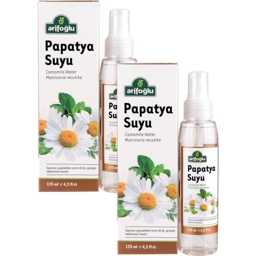 Chamomile Water 125ml - 2 Pcs patya bitksinin above-ground parts distillation method has been achieved