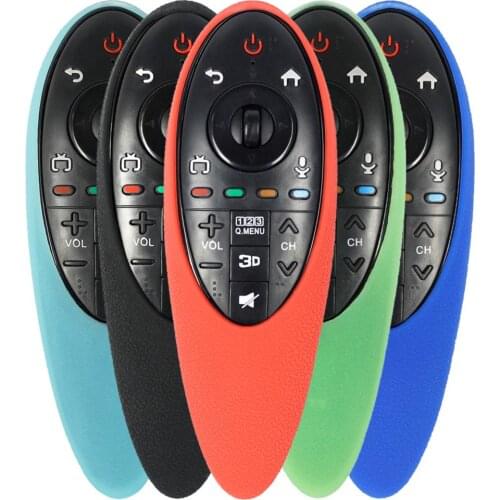 Silicone Cover For LG AN-MR500 Protective Silicone 3D Smart TV Magic Remote Control Case With Lanyard Flexible Shockproof