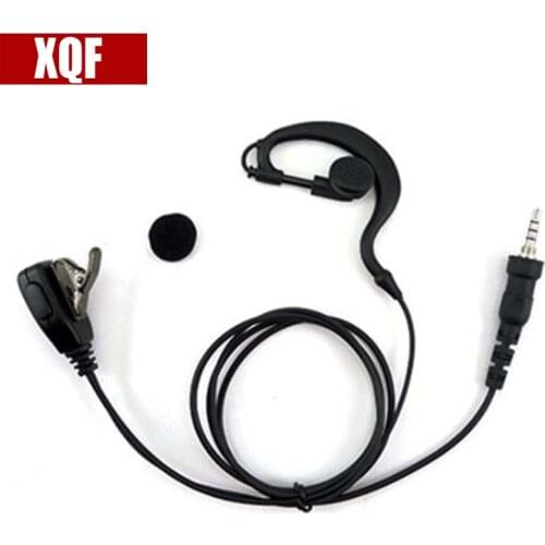 XQF Advanced G Shape Police Earpiece Headset for Yaesu Vertex VX-6E, VX-6R, VX-7E, VX-7R VXA-700, VXA-710 Two Way Radio 3.5mm