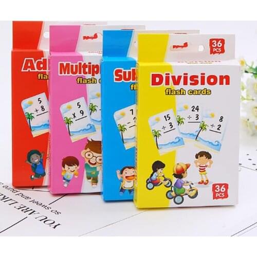 Children Learning Cards Mathematics Learning Flash Card Addition Subtraction Arithmetic Toy Montessori Materials Educational Toy