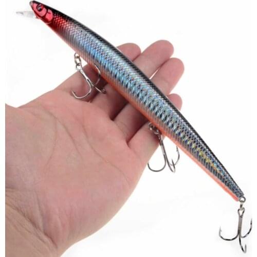 1 PCS 18cm 24g 3D Bionic Minnow Fishing Lure Hard Bait With 3 Fishing Hooks Fishing Tackle Lure Mino Long ShotSsea Fishing