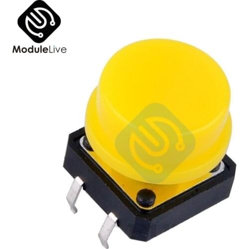 10PCS B3F Panel PCB Momentary Tactile Tact Push Button Micro Switch 4 Pin DIP Light Touch Keys Keyboard 4Pins Yellow
