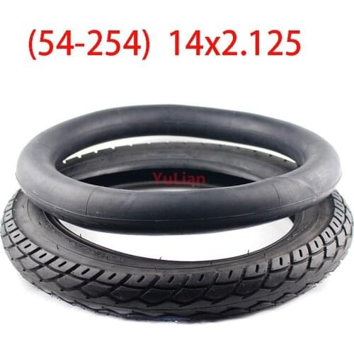14 inch wheel Tire 14 X 2.125 / 54-254 tyre inner tube fits Many Gas Electric Scooters and e-Bike 14*2.125 tire
