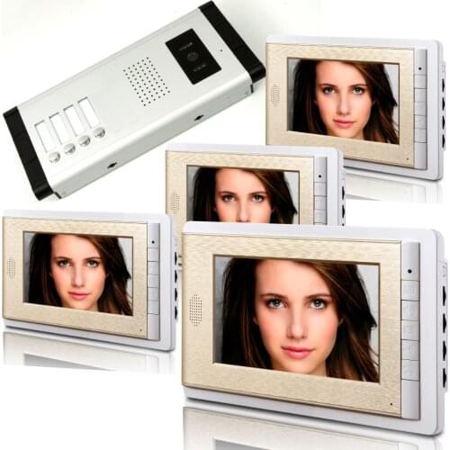 1V4 7 Inch LCD Display Wired Video Door phone