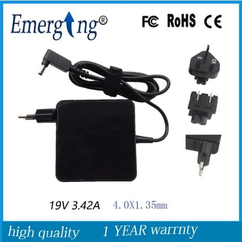 19V 3.42A 4.0x1.35mm Charger Power Supply AC Laptop Adapter For Asus UX30 UX42VS U38N ADP