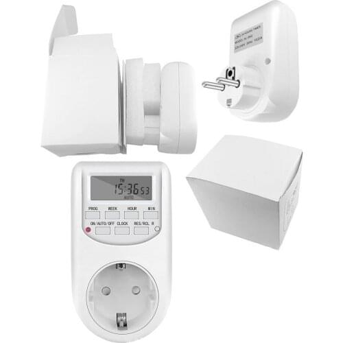 220V 50HZ 10A Digital Timer Switch Programmable Timing Socket EU Digital Timing Switch European Socket Kitchen Timing Socket