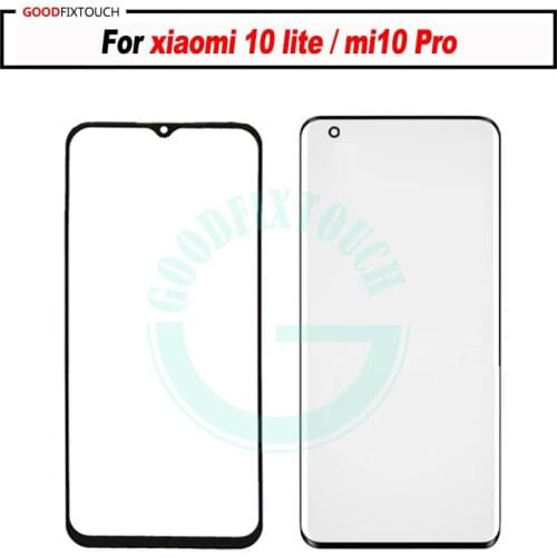 For mi10 lite mi10 pro Front Glass Touch Screen Top Lens LCD Outer Panel Repair For xiaomi10 lite mi 10pro glass