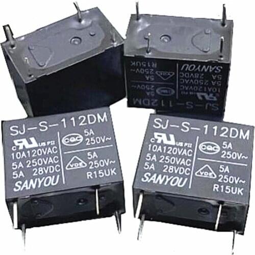 HOT NEW SJ-S-112DM SJ S 112DM SJ-S-112DM 12VDC DC12V 12V 10A 4PIN REALY
