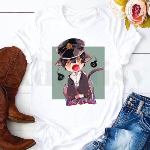 Hanako-Kun Jibaku Shounen Nene Yashiro Printed Anime Short Sleeve Female Tops Tees Harajuku Vintage T Shirts Drop shipping