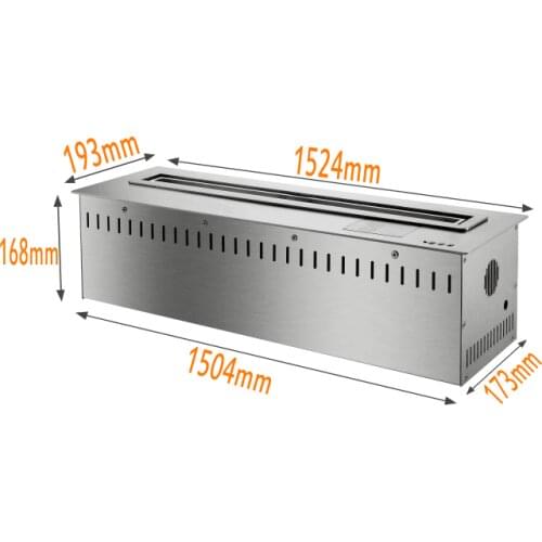 Inno-Fire 60 inch wifi real fire indoor intelligent smart alcohol fireplace heater