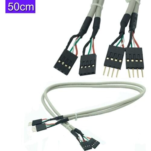 4pin Male To Female Dupont Cable 20CM Double Head 4PIN 2.54mm HOUSING 0.5m