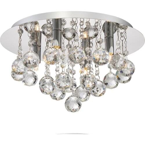 Round export living room lamp crystal lamp led ceiling lamp modern atmosphere luxury bedroom lamp wholesale