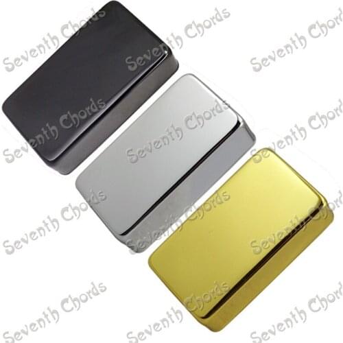12Pcs of 3 Colors Sealed type Brass Pickup Humbucker Covers for Electric Guitar Replacement 39.2mm X 69.8mm Chrome-Black-Gold