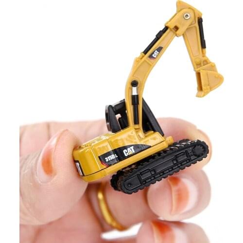 1:160 Scale Excavator Model Construction Road Alloy Plastic Toy Simulation Engineering Micro Vehicle Layout Sand Table Landscape