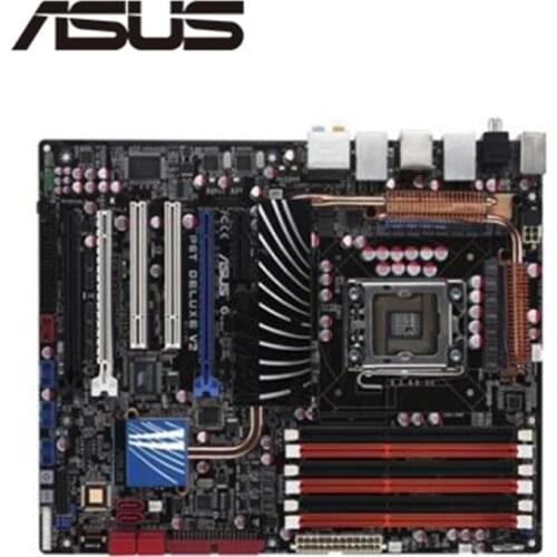 For ASUS P6T Deluxe V2 Used original motherboard Socket LGA 1366 DDR3 X58 X58M Desktop Motherboard