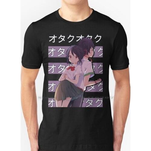 Miyamizu Mitsuha - Tachibana Taki | Kimi No Na Wa Anime T Shirt 100% Pure Cotton Anime Nime Kimi No Na Wa Anime Anime Kimi No Na