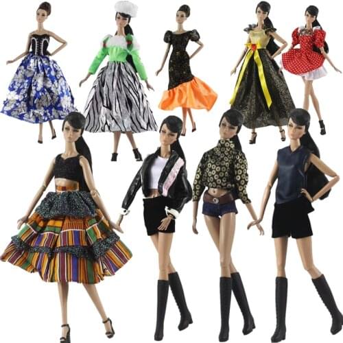 Fashion Dress Shirt Coat Skirt Shorts Clothes Set for Barbie Doll Outfits 1/6 BJD Dolls Accessories Kids & baby DIY Toys Cosplay