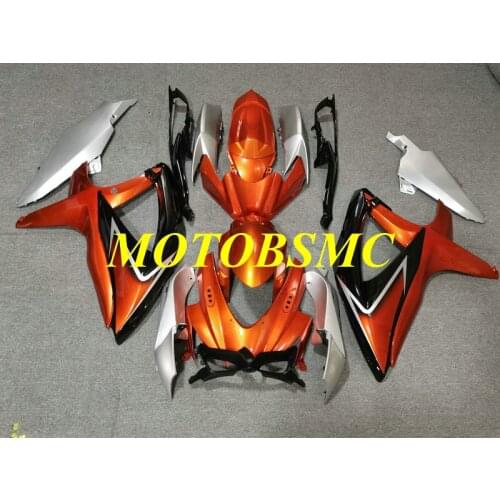 Custom Injection Mold Fairing kit for GSXR600 750 K8 08 09 GSXR 600 GSXR750 2008 2009 Red silver Fairings set+gifts SH63